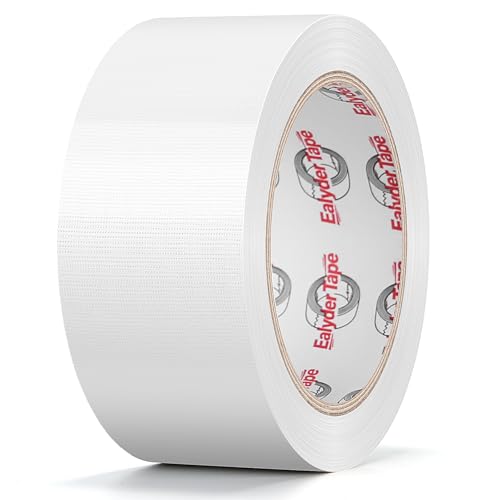 Ealyder Tape 1 Rollen weiß Panzertape 50mm x 27 4m GewebeKlebeband Extra Starkes Wasserfestes für innen & außen Reparaturen gewebeverstärktes Reparaturband