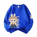 ラブブ かわいい ファッション 子供服 子供 長袖 Tシャツ 柔らかい 吸汗性 ジャージ 春 秋 冬 綿 丸首 長袖上着 男の子女の子 パーカー 日常着 130CM