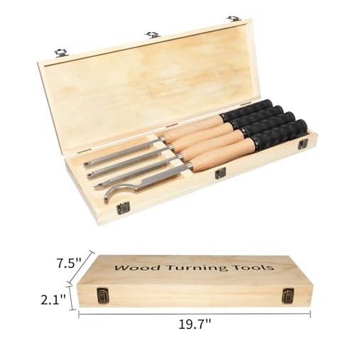 DEEFIINE Full Size Carbide Tipped Turning Tool Set
