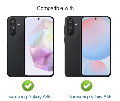 Image of FAD-E Matte Tempered Glass Screen Protector Guard Compatible for Samsung Galaxy A36 5G / A56 5G (Matte Transparent)
