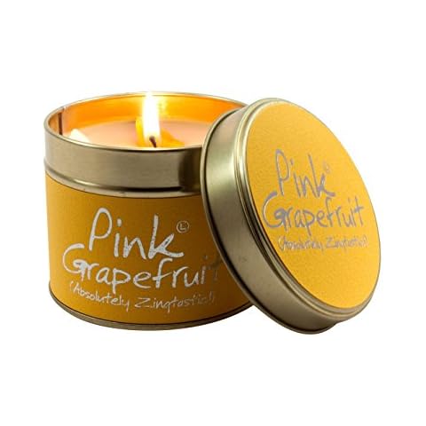 Lily-Flame Pink Grapefruit Scented Candle Cover