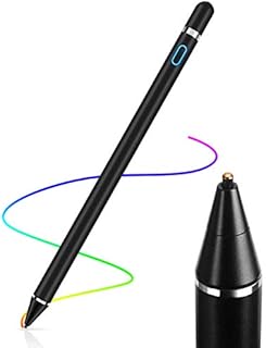 AICase Stylus Pens for Touch Screens, 1.45mm High Precision and Sensitivity Point IPad Pencil Fine Point Active Smart Digital Pen for Tablet Work at iOS and Android Touch Screen (Black)