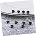 SOESFOUFU 100pcs Cabinet Hinge Screw Covers Black Hinges for Cabinets Easy Install No Tool Needed