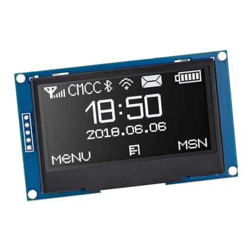 Hosyond 2.42 inches 128x64 IIC I2C OLED Display Module SSD1309 Driver OLED Screen Module for Arduino R3 ESP32 (White)