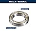 HiPicco 6900ZZ Deep Groove Bearings, ID 10mm x OD 22mm x Width 6mm Double Metal Shielded Ball Bearings, Pre-Lubricated (GCr15) Chrome Steel 10pcs