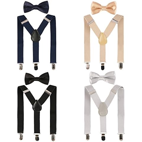 kilofly Boys Bow Tie and Suspenders Pack Cover