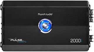 Planet Audio PL2000.1M Monoblock Car Amplifier - 2000 Watts, 2/4 Ohm Stable, Class A/B, Mosfet Power Supply, Great for Subwoofers