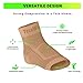 TechWare Pro Ankle Brace Compression Sleeve - Relieves Achilles Tendonitis, Joint Pain. Plantar Fasciitis Foot Sock with Arch Support Reduces Swelling & Heel Spur Pain. (Beige, XXL)