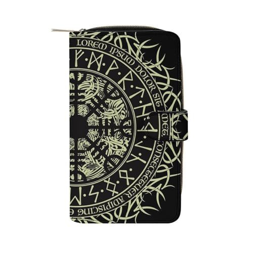 Portefeuille cuir boussole viking idée cadeau homme originale