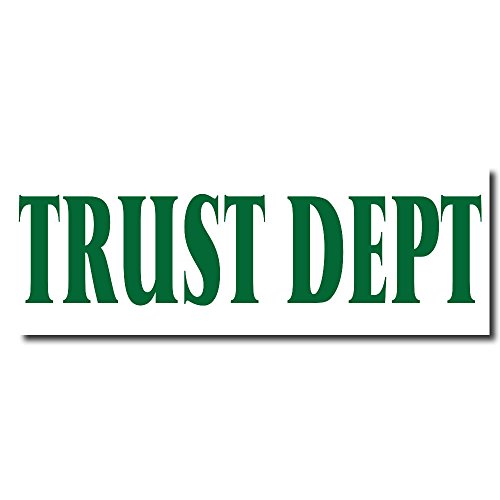Tampon en caoutchouc Trust Dept évite les erreurs de tri