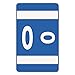 Smead AlphaZ ACCS Color-Coded Alphabetic Labels, Letter O, Dark Blue, 100 Labels per Pack (67185)