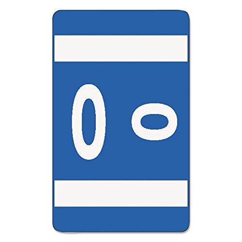 Étiquettes de classement O bleu foncé paquet de 100 Smead