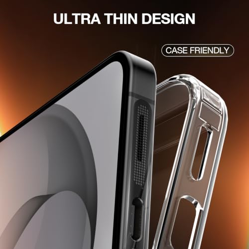 Tapón antipolvo USB C y protector de altavoz compatible con Samsung Galaxy S26 Ultra en malla negra 7