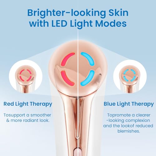 3-in-1 Eye Beauty Device - Red & Blue Light Therapy with Constant Warmth and Vibration Massage, Enhances Eye Cream Absorption, Reduces Dark Circles and Fine Lines - Eye Beauty Device (White) — view 4