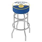 Trademark Gameroom Corona Extra Chrome Padded Bar Stool with Swivel - Label Design - by Corona