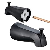 SIIKEYE Bathtub Tub Faucet Spout with Diverter for Slip-FIT Copper Pipe Connections, Oil Rubbed Bron