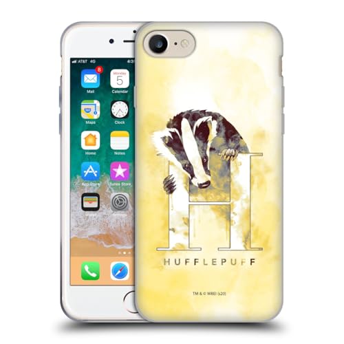 Head Case Designs Licenciado Oficialmente Harry Potter Hufflepuff Reliquias de la Muerte XVI Caso de Gel Suave Compatible con Apple iPhone 7/8 / SE 2020 & 2022