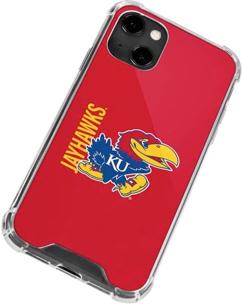 Skinit Clear Phone Case Compatible with iPhone 13 - Officially Licensed University of Kansas Jayhawks KU Design