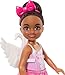 Barbie Toys, Chelsea Ballerina Set, Career Brunette Small Doll with 5 Dance-Themed Accessories Including Swan Wings