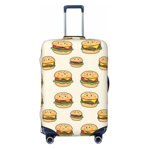 Luggage Cover Protector - Cute Cheeseburger Print Suitcase Covers for Luggage Fit 18-21 Inch Suitcase