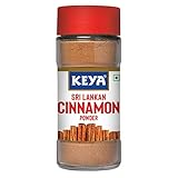 Keya Srilankan Certified Cinnamon Powder | Dalchini Powder | Ceylon Cinnamon | Non Cassia | Sourced from Sri Lanka | 100% Pure & Natural | Packed with Zero Preservatives or Additives | Indian Spices Aroma & Flavour | 45g