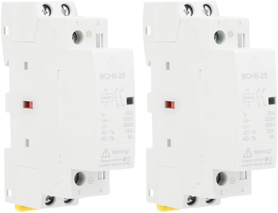 Commutateur de contacteur modulaire CC 25A BCH8-25 2NO 24V rail Din