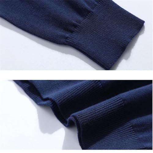 Cotton Sweater Men Long Sleeve Cardigan V-Neck Sweaters Loose Solid Button Knitting Casual Style Clothing3