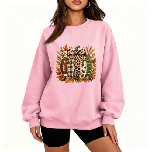 Cute Halloween Sweatshirts for Women Fleece Graphic Oversized Pullover Tops - image 2