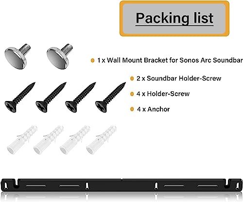 Soporte de pared Sonos Arc accesorios de acrílico para altavoces 7