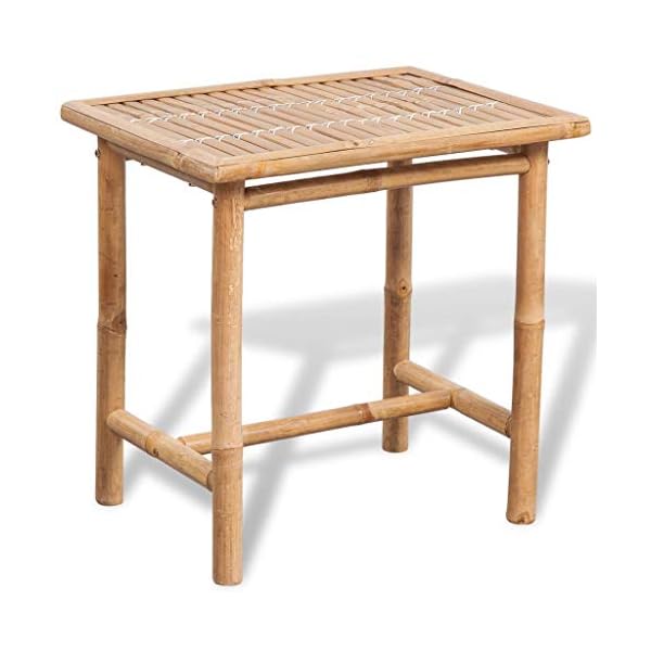 Balkonmöbel Bambus Balkon Sitzgruppe 2 Personen Balkonset Bistro Set Gartenmöbel Gartenstuhl Balkonstuhl Terassenstuhl Beistelltisch Gartengarnitur Gartengruppe Terrasse Garten – Bild 4