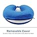 My Perfect Nights Premium Travel Pillow (Blue) Sleep with NO Neck Pain Super Soft Memory Foam Neck Pillow Easy Washing with Removable Cover