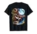 3 Moon Moose Funny Deer Elk Animal Lovers Graphic Novelty T-Shirt