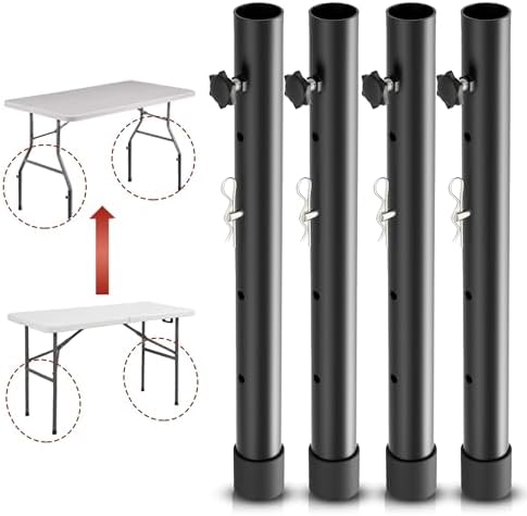 Amazon.com: Herbert-fty 8-Pack Folding Table risers for Folding Tables ...