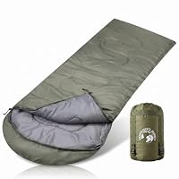Backpacker's Journey 699g Leicht-Schlafsack in Ultra kleinem Packmaß. Schlafsack Outdoor Ultraleicht für Damen und Herren. Ideal für Camping, Wandern, Backpacking und Motorradtouren (grün) – Ansicht 1