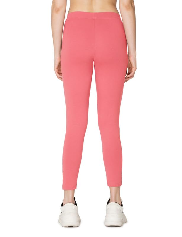 Image of VSTAR PL02 Women Ankle Length Stretchable Slim Fit Leggings with Secured Side Pocket | Moisture-Wicking | Soft Waistband & Cotton-Elastane Fabric