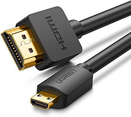 Cabo Micro Hdmi para Hdmi Resolu&ccedil;&atilde;o 4k 60Hz 2 metros Transmiss&atilde;o ...