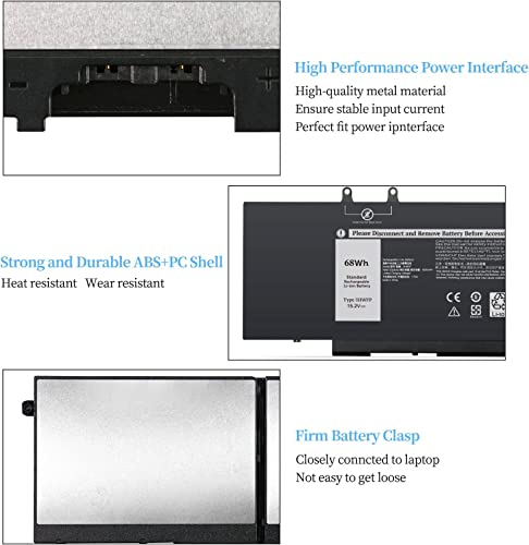 Batterie 68Wh type 3HWPP pour Dell Precision 3541 durable