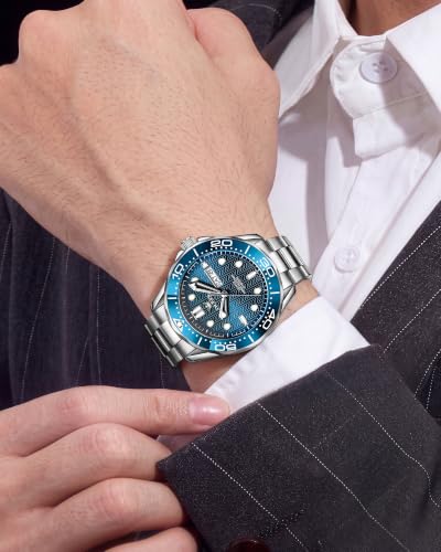 Image of OLEVS Watches for Men Luxury Dress Wirst Watch Gift | Large Dial,tainless Steel,Waterproof,Luminous,Watch Gift