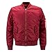 Produktbild JUANFAQI Herren Casual Army Military Flight Pilot Bomberjacken Frühling Herbst Outerwear Military Jacke Red M