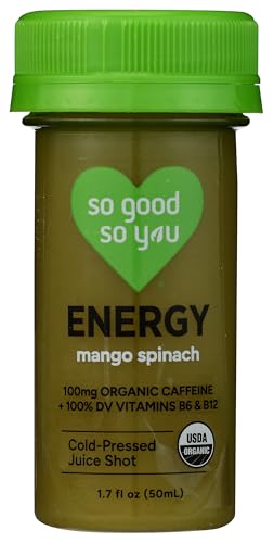 So Good So You Organic Energy Mango Spinach Juice Shot 1.7 Fl Oz