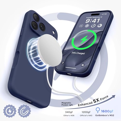 Image of GolbinBox Magnetic for iPhone 18 Pro Case /17 Pro Case, Navy Blue
