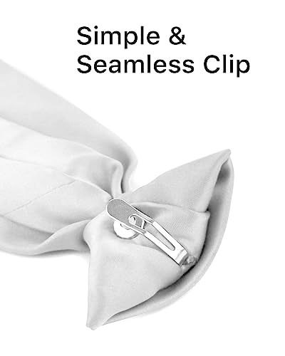 Image of boxed-gifts Clip on Ties for Men - Premium Black Solid Color Clip on Tie