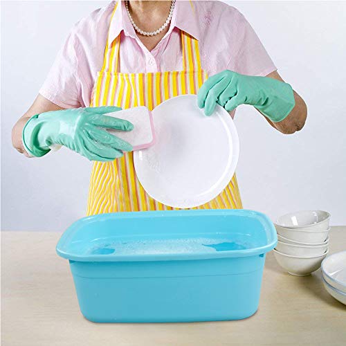 Yubine 14 Quart Dish Basin Pan, 4-Pack Wash Tub Basin, 15.16" X 12" X 5.7" #TOP3