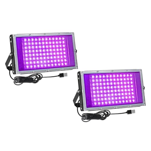 Projecteur LED UV 395nm puissant et étanche IP65 pour décoration fluorescente