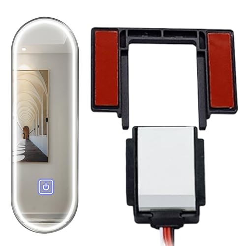 Interruptor con sensor táctil – Interruptor regulador LED DC12-24 V | Controlador antivaho con ajuste continuo tricolor para espejos de baño inteligentes | Ignífuga de PP para Ill