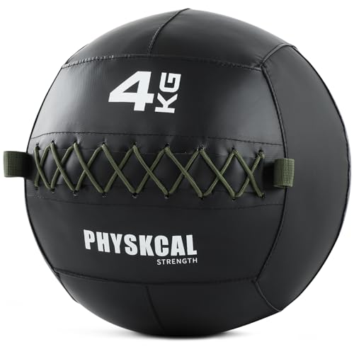 PhysKcal 4 kg Medicine Wall Ball Rutschfester Gewicht Bälle