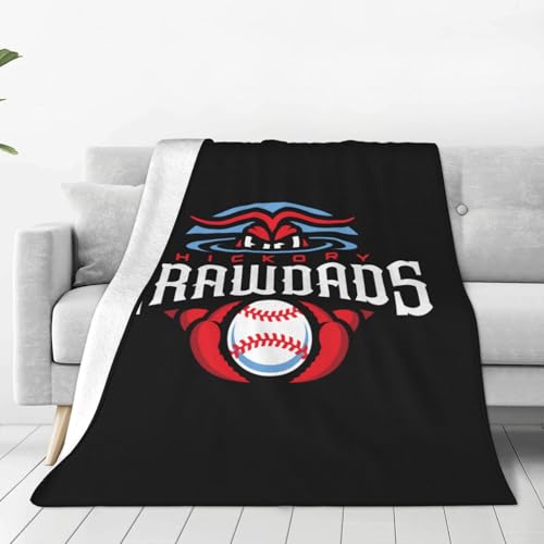 XRPUONG Hickory Crawdads Fleece Blanket, Very Soft Microfiber Flannel Blanket for Couch Warm and Cozy for All Seasons
