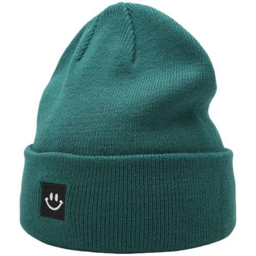 Image of 55cube Unisex Winter Beanie Hats Warm Thick Knit Cuffed Skullcaps
