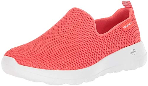 Skechers womens Go Joy Walking Shoe, Coral, 5.5 US