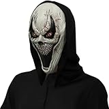 Noaya Halloween Scream Mask - Terrifying Full Head Latex Skull Mask, Men's Spooky Ghost Face Halloween Costume Accessory, for Costume Parties and Cosplay Events